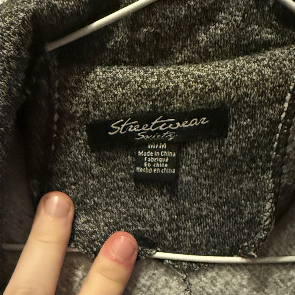 Streetwear Society Charcoal Trench Coat - Picture 2 of 4